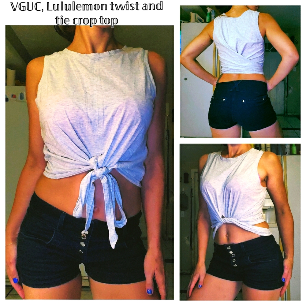 LN, Lululemon twist and tie crop top